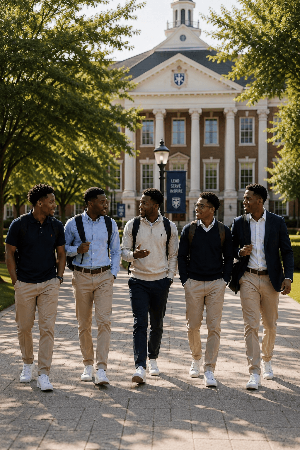 Rising Sons young men walking together